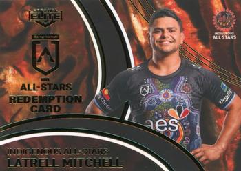 2023 NRL Traders Elite - All Stars Jersey Patch Booklet Redemptions #ASB3 Latrell Mitchell Front